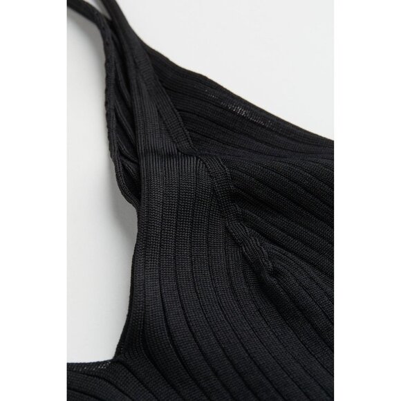 H&M Rib-knit Tank Top in Black - Size Small - Picture 2 of 7